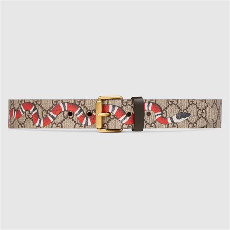 snake print gucci belt